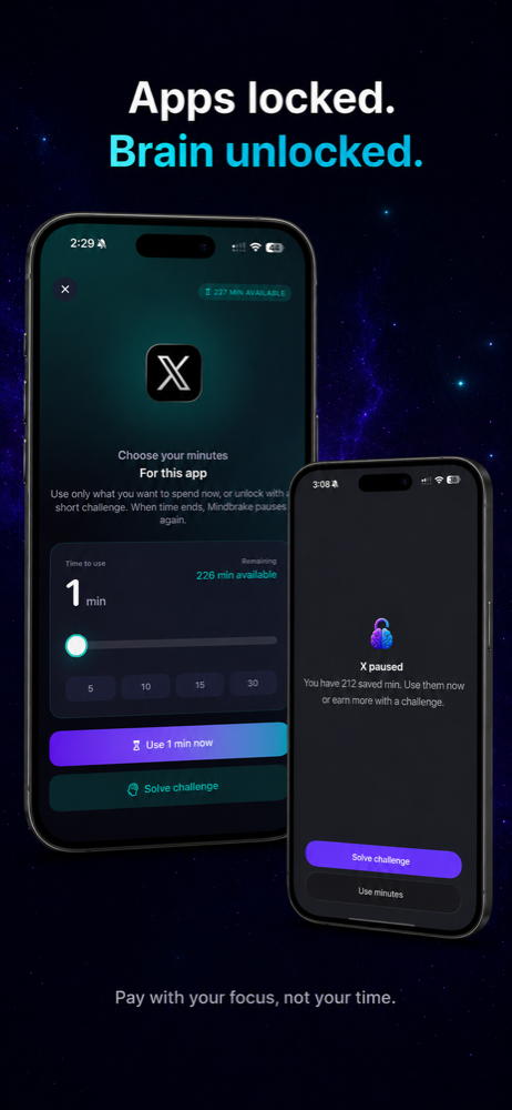 App lock and challenge unlock